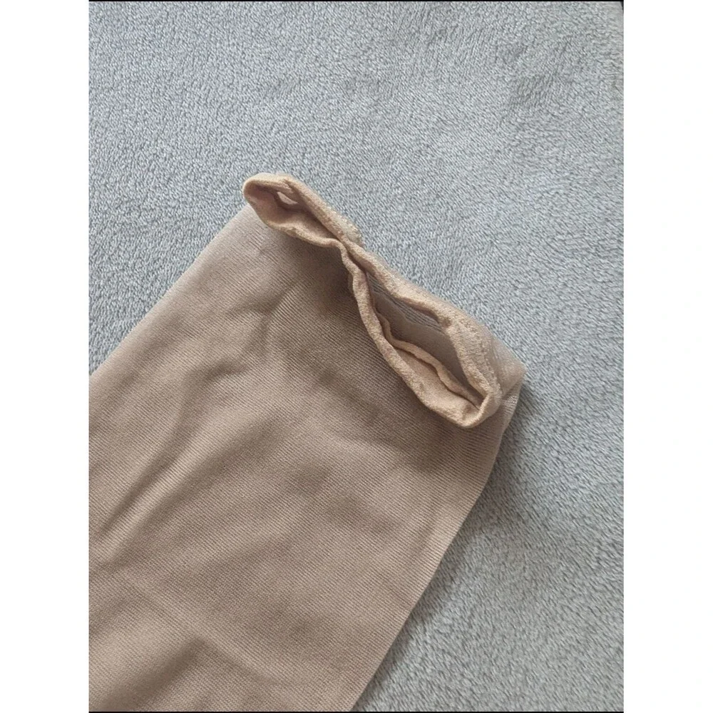 Toeless Sandal Sheer Light Nude Beige Nylons Hosiery Control Top